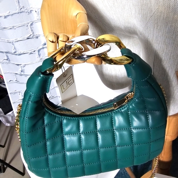 Urban Expressions Quilted Teal Green Vegan Leather Bag - NWT - Picture 11 of 11